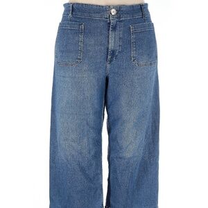 Maeve by Anthropologie The Colette Crop High-Rise Wide-Leg Jeans • Size 20 W
